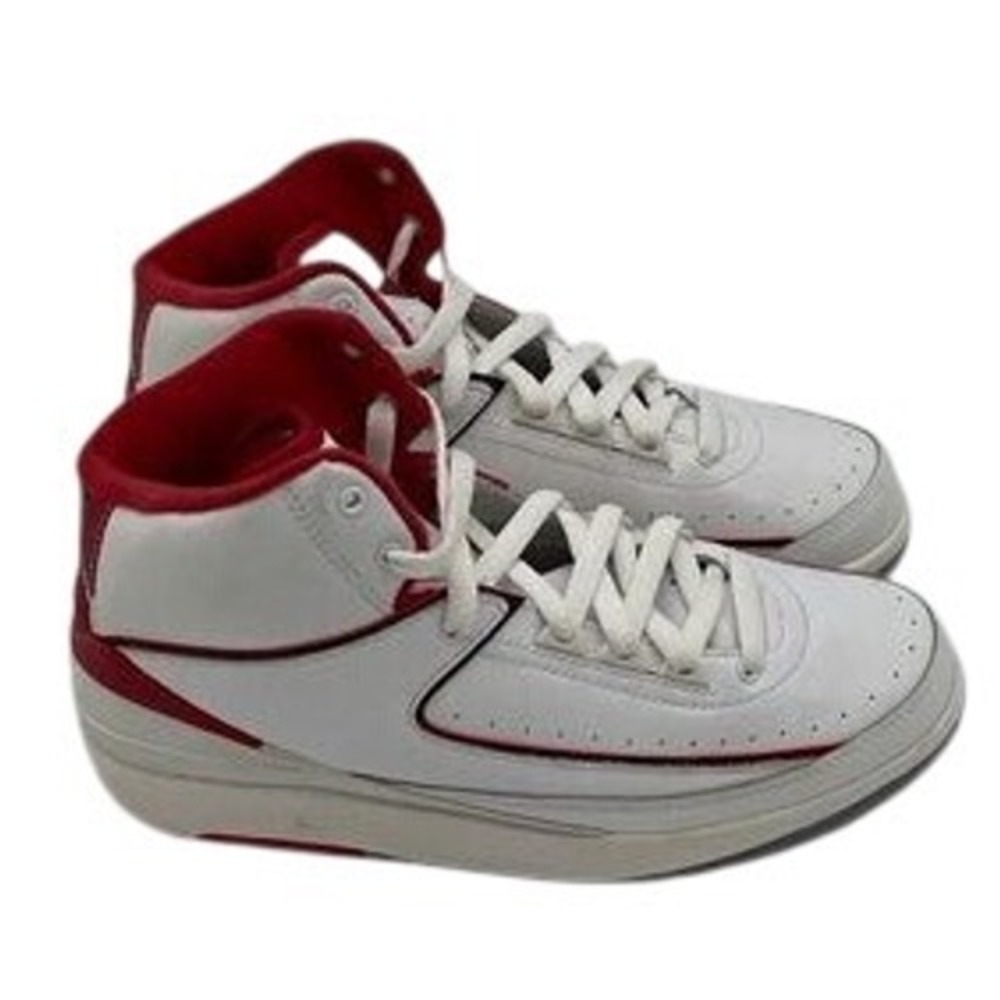 Air Jordan 2 Retro White Varsity Red 2008 308325-162 Mens 6.5Y Sneakers‎